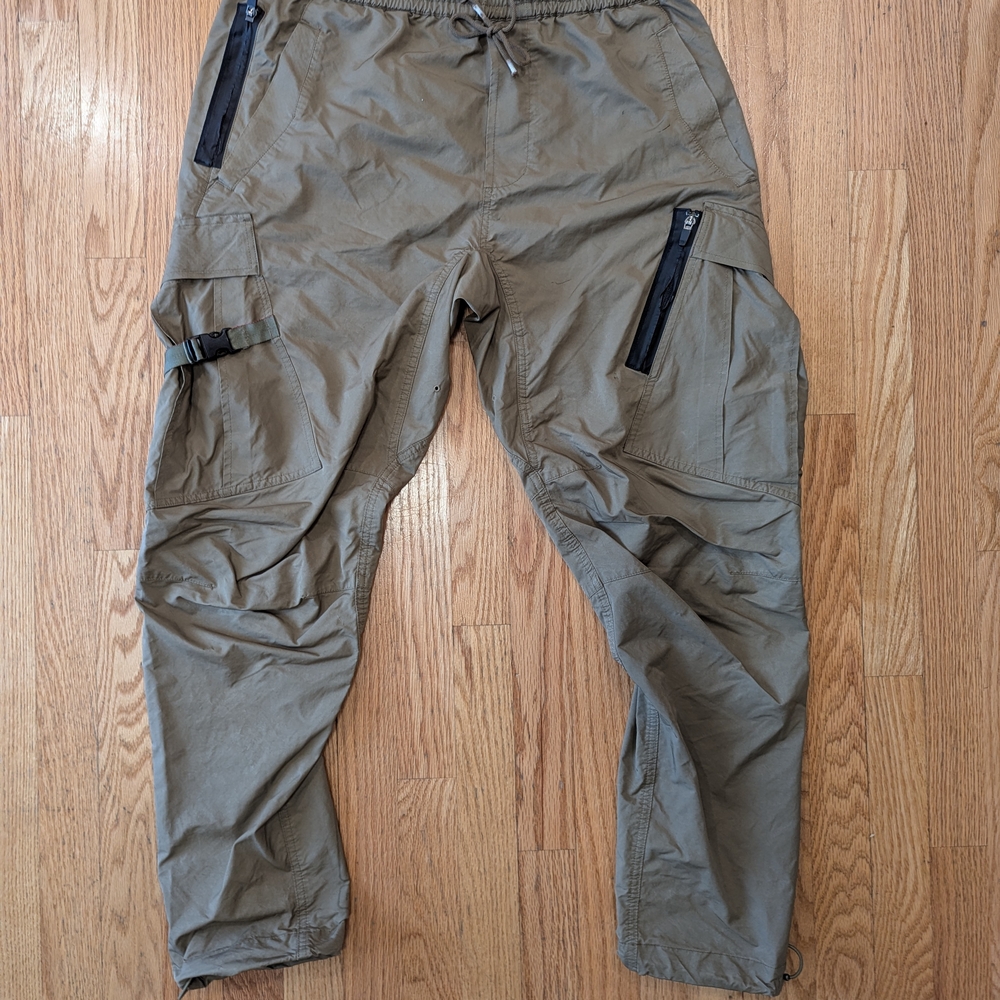 Maharishi Khaki Cargo Pants with Black Accents
